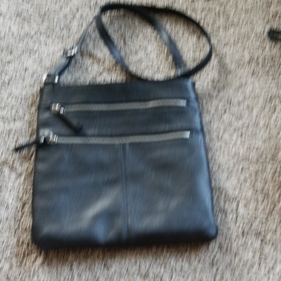 Black leather crossbody - Picture 1 of 2